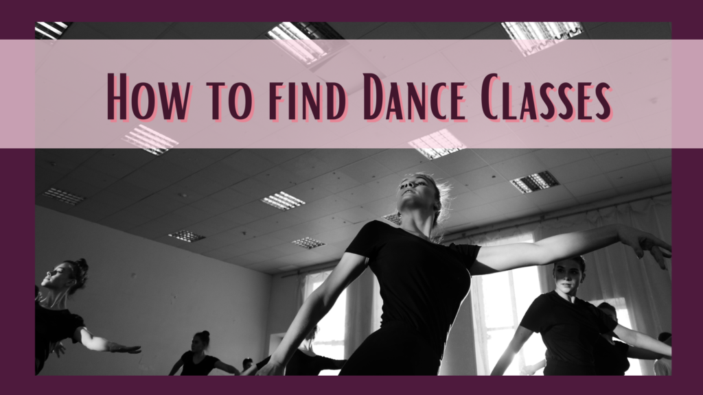 how to find dance classes
